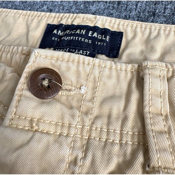 American Eagle Outfitters Mens Beige Casual Pants Cotton Blend Size 32X32 - Picture 3 of 10